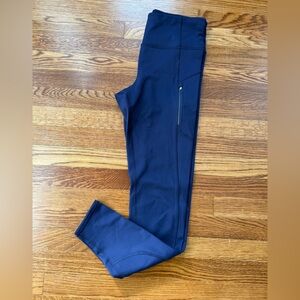 Athleta Rainier Dress Blue Leggings Medium Tall